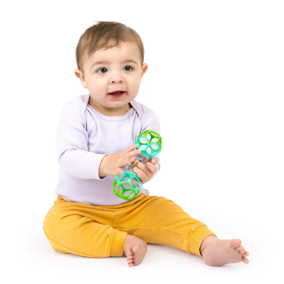 Bright Starts Oball Shaker Rattle Toy | BPA-Free, Easy Grip for Newborns & Infants - view 3