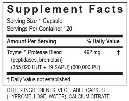 TRANSFORMATION Enzymes - Protease Digestive Supplement 120 Capsules | Supports Healthy Digestion & Immunity - view 4