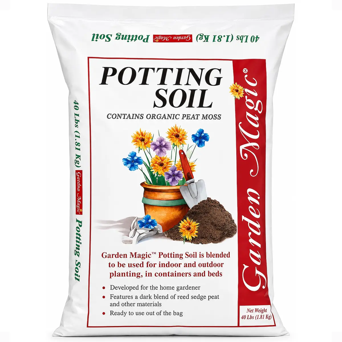 Garden Magic 20 lb Potting Soil Mix | Moisture-Retaining for Indoor & Outdoor Plants - main product image