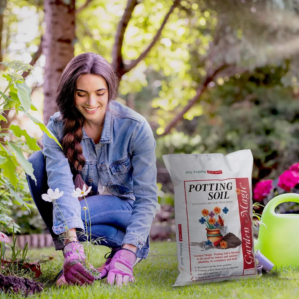 Garden Magic 20 lb Potting Soil Mix | Moisture-Retaining for Indoor & Outdoor Plants - view 9