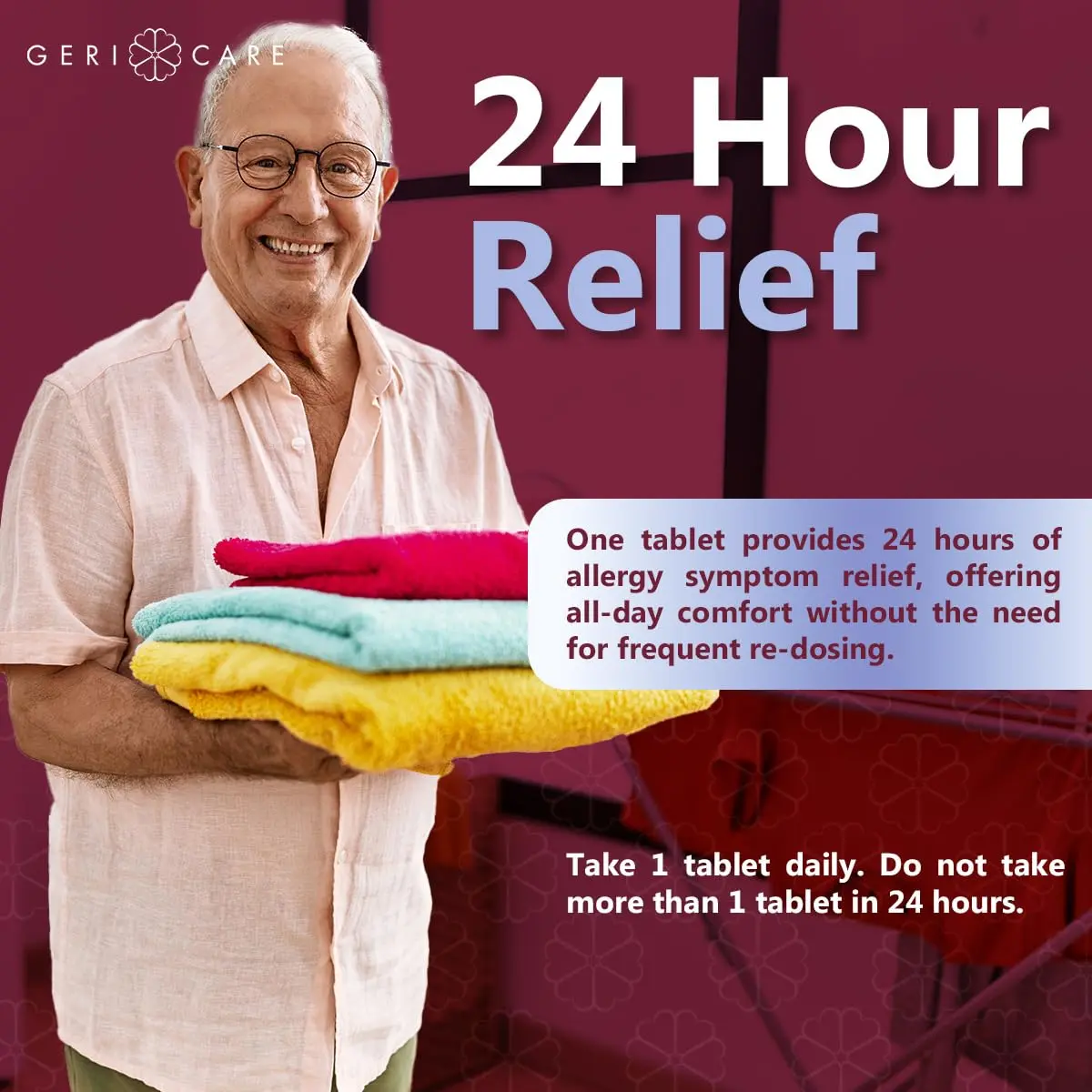GeriCare Loratadine 10mg Non-Drowsy 24-Hour Allergy Relief | Effective Antihistamine Tablets - view 7