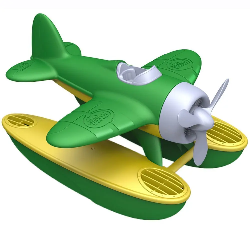 Green Toys Seaplane Bath Toy, 22.86cm (9in) L x 25.4cm (10in) H | BPA-Free, Phthalate-Free Floatplane for Pincer Grip - main product image