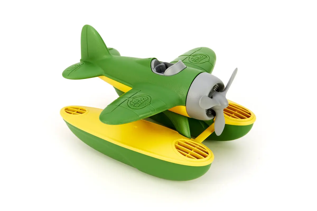 Green Toys Seaplane Bath Toy, 22.86cm (9in) L x 25.4cm (10in) H | BPA-Free, Phthalate-Free Floatplane for Pincer Grip - view 3
