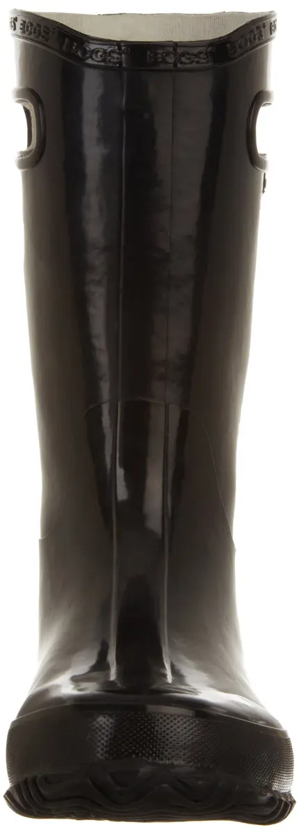 BOGS Kids Rainboot Solid Boot - BLACK - 10 | Waterproof Rubber, Easy Pull Handles, Non-Slip Outsole - view 2