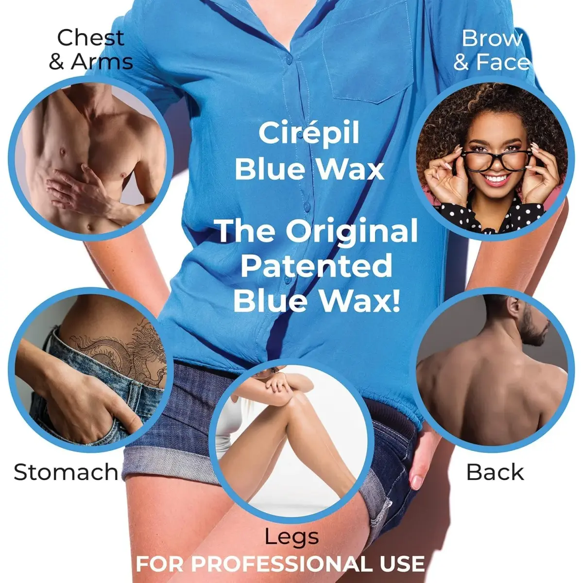 Cirepil Blue Stripless Hard Wax 400g (14.11oz) | Professional Salon-Quality Hair Removal for All Skin Types - view 2
