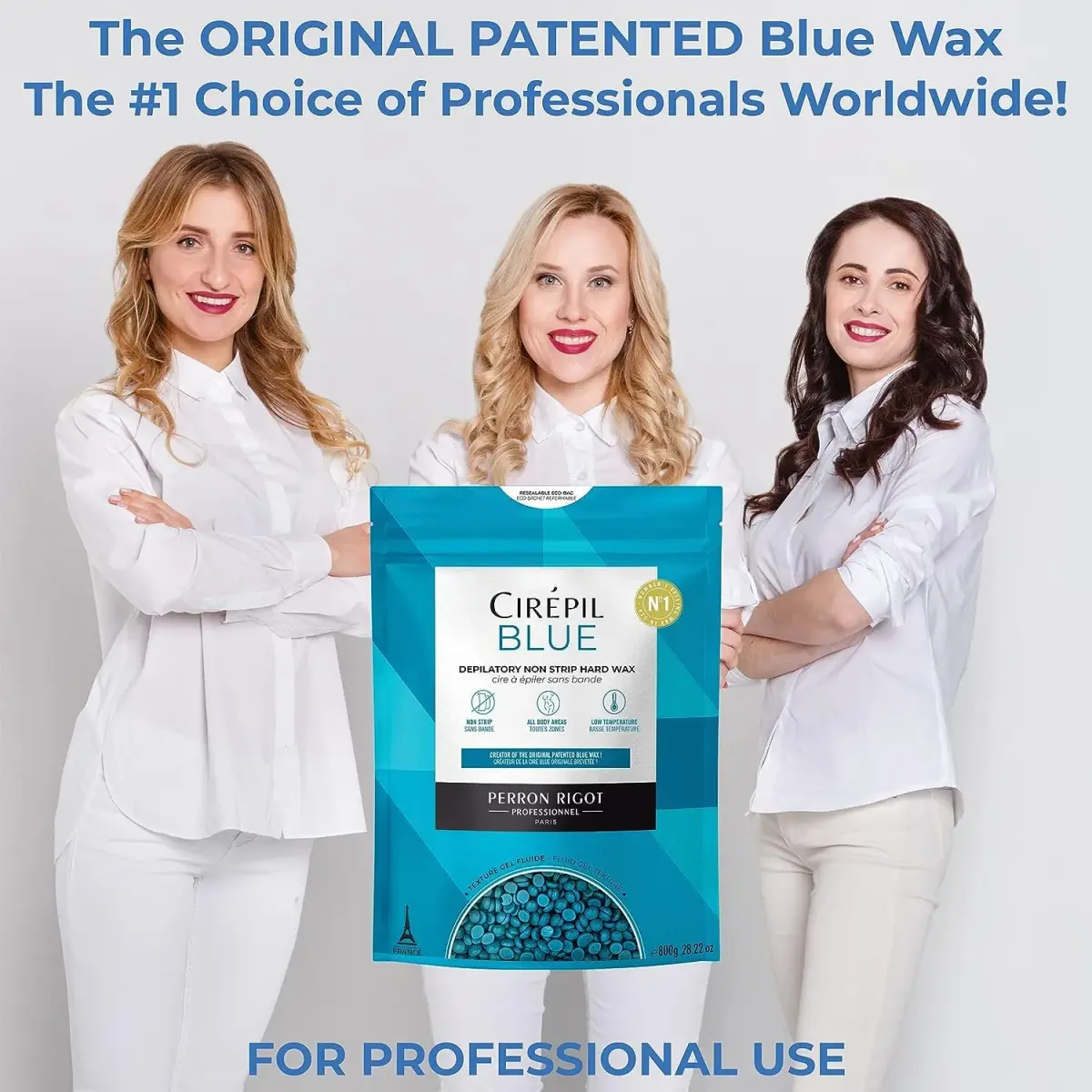 Cirepil Blue Stripless Hard Wax Beads 400g (14.11oz) | Professional Hair Removal for Face, Bikini, Body - view 7
