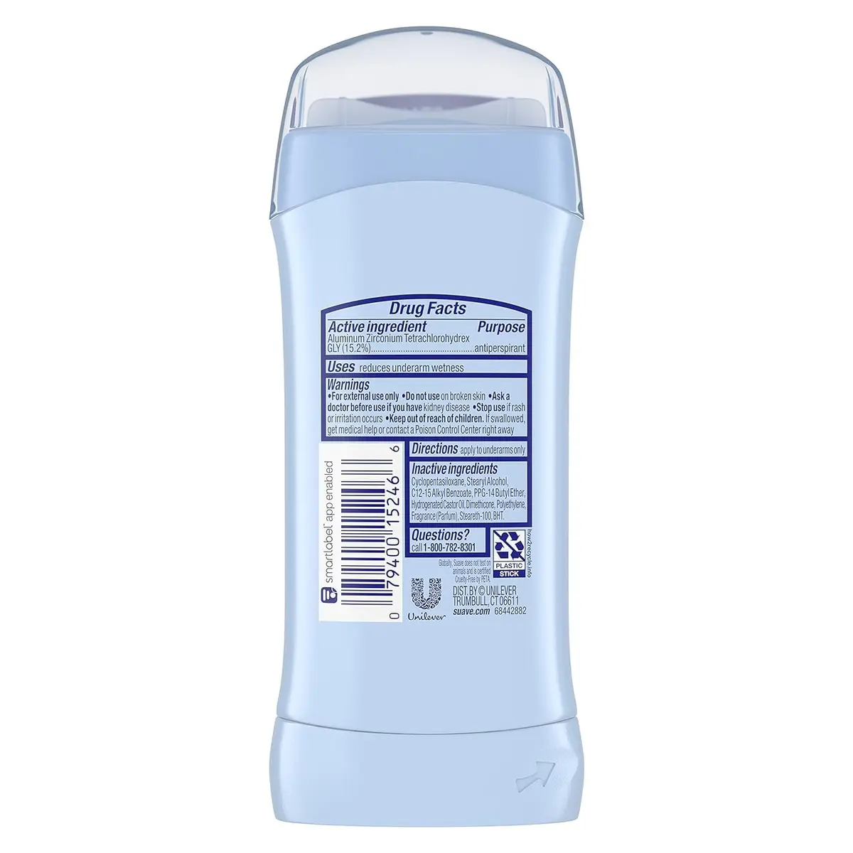 Suave Tropical Paradise Invisible Solid Antiperspirant Deodorant 71ml (2.6 oz) | Controls Sweat & Odor - view 2