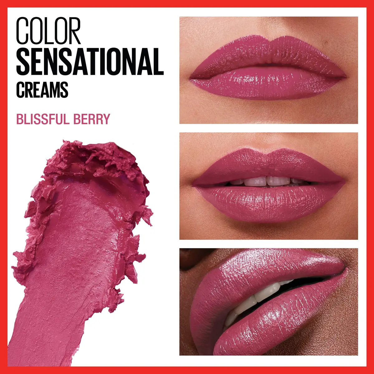Maybelline Color Sensational Lipstick, Blissful Berry, 4g (0.15 Oz) | Creamy Hydrating Lip Color - view 3