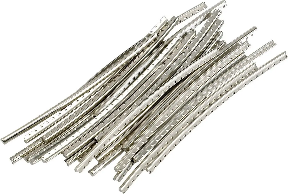 Fender Medium Jumbo Guitar Frets, Pack of 24 | Nickel Silver, Pre-cut & Radiused for 9.5" Radius - main product image
