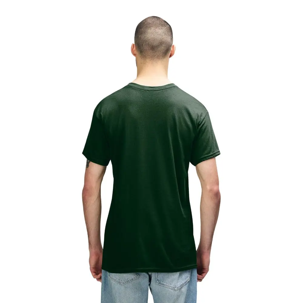 Gildan Heavy Cotton T-Shirt Large Forest Green | 100% Preshrunk Cotton - view 2