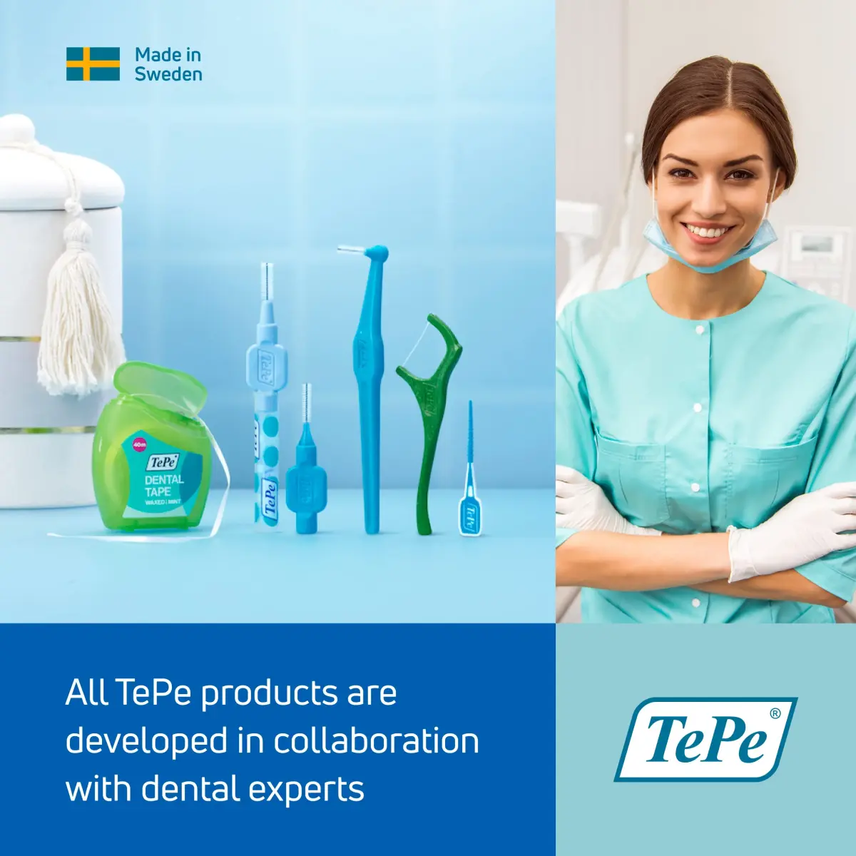 TePe Extra Soft Interdental Brush 0.5 mm (Red) | Dentist-Developed for Gentle Cleaning - view 6