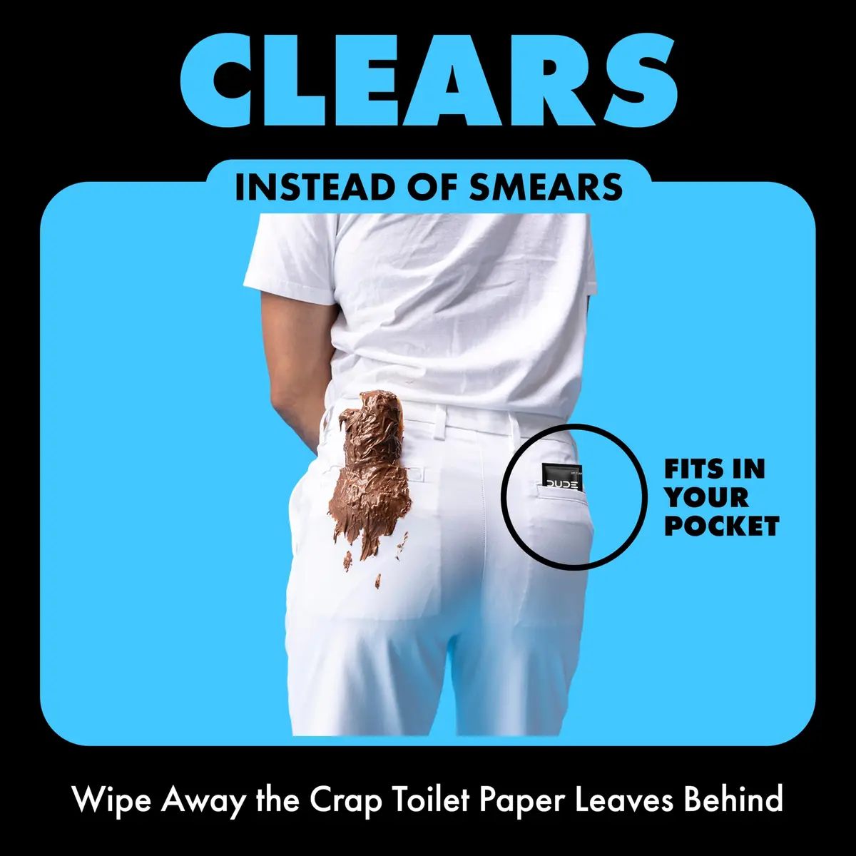 DUDE Wipes On-The-Go Unscented Adult Flushable Travel Wipes 30 Count | Plant-Based & Septic-Safe - view 6
