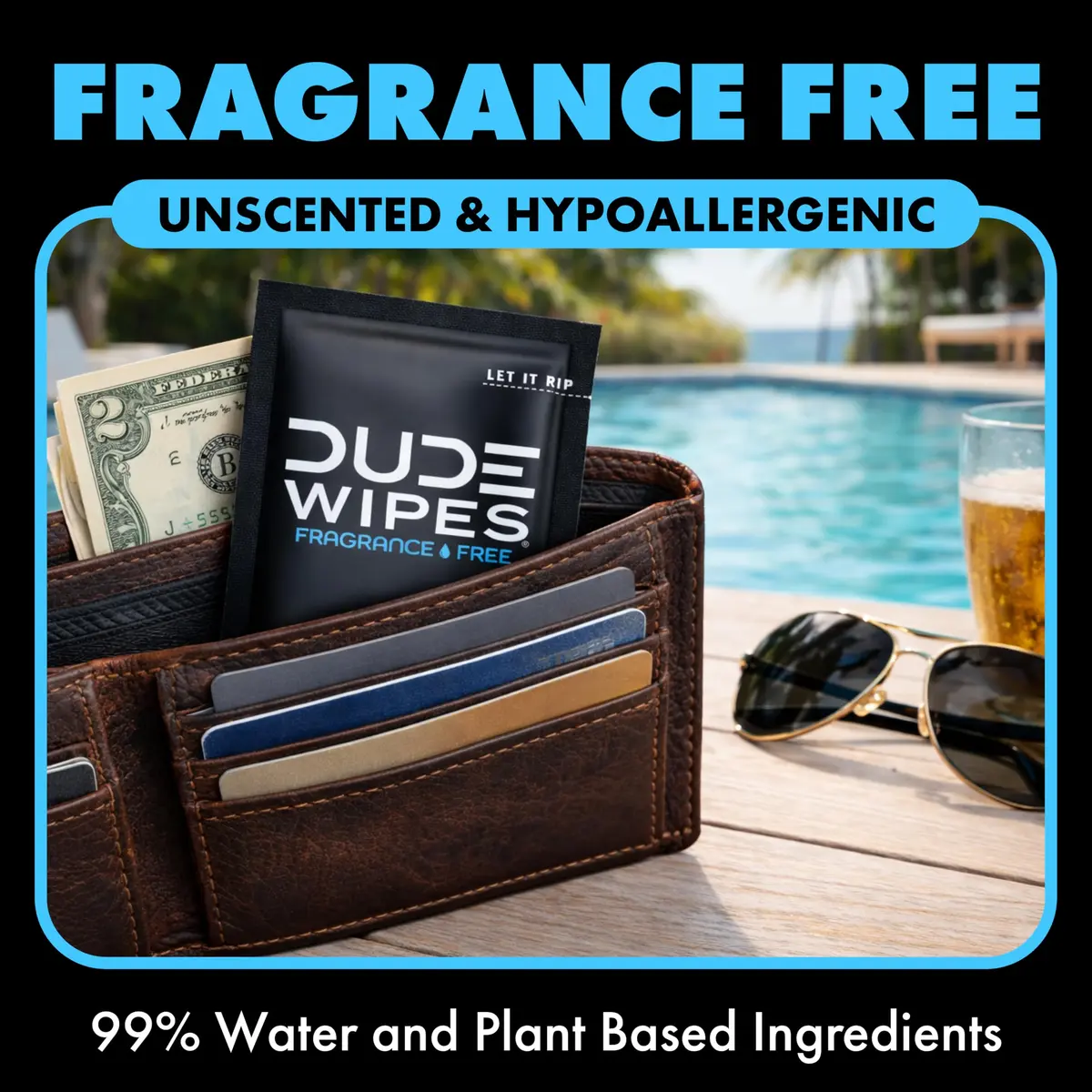 DUDE Wipes On-The-Go Unscented Adult Flushable Travel Wipes 30 Count | Plant-Based & Septic-Safe - view 4