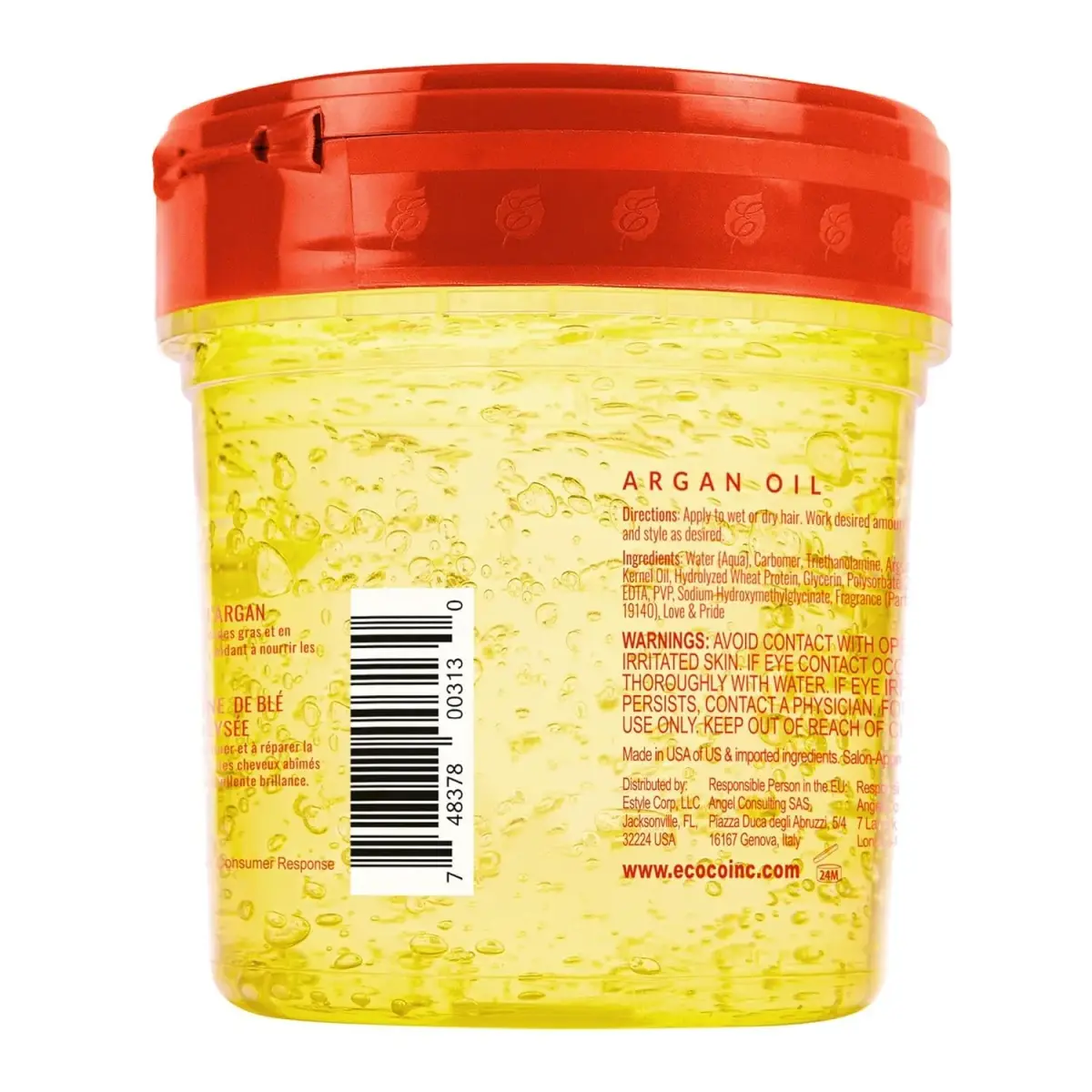 Eco Style Moroccan Argan Oil Styling Gel 236ml (8 oz) | Maximum Hold & Shine - view 6