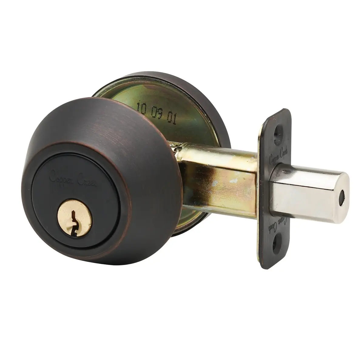 Copper Creek Deadbolt Single Cylinder in Tuscan Bronze | ANSI Grade-3 Security - main product image