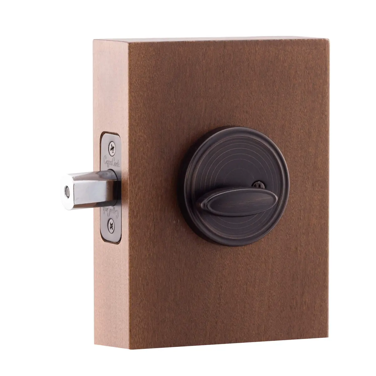 Copper Creek Deadbolt Single Cylinder in Tuscan Bronze | ANSI Grade-3 Security - view 3