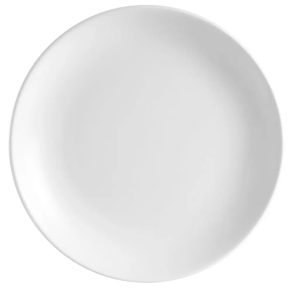 CAC China COP-21 12-Inch Super White Porcelain Plate | Durable, Modern Dinnerware for Hospitality (70-120 chars) - main product image