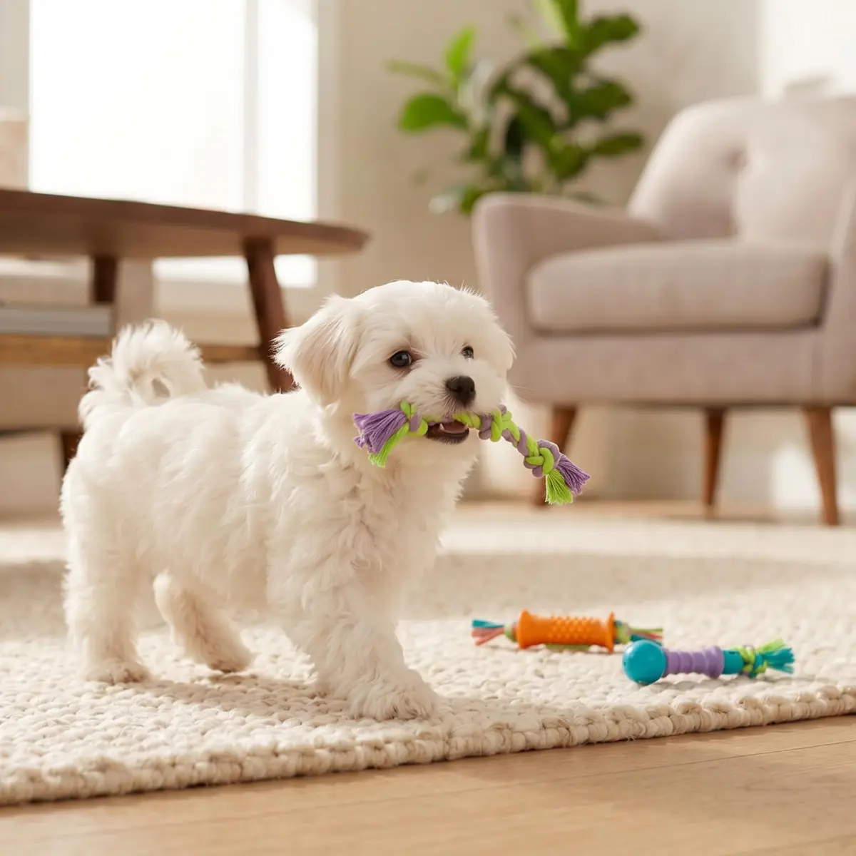 Pupstages Dental Chew Pack Mini Dog Chew Toys, 7" | Supports Healthy Teeth & Gums - view 5