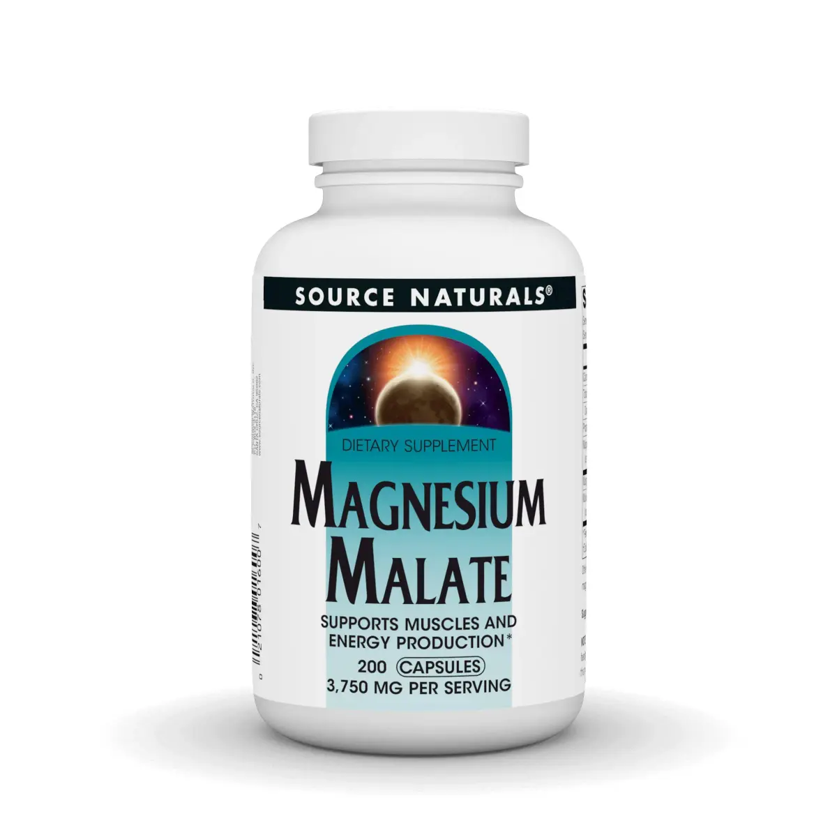 Source Naturals Magnesium Malate 3750 MG (200 Capsules) | Supports Muscles & Energy Production - main product image