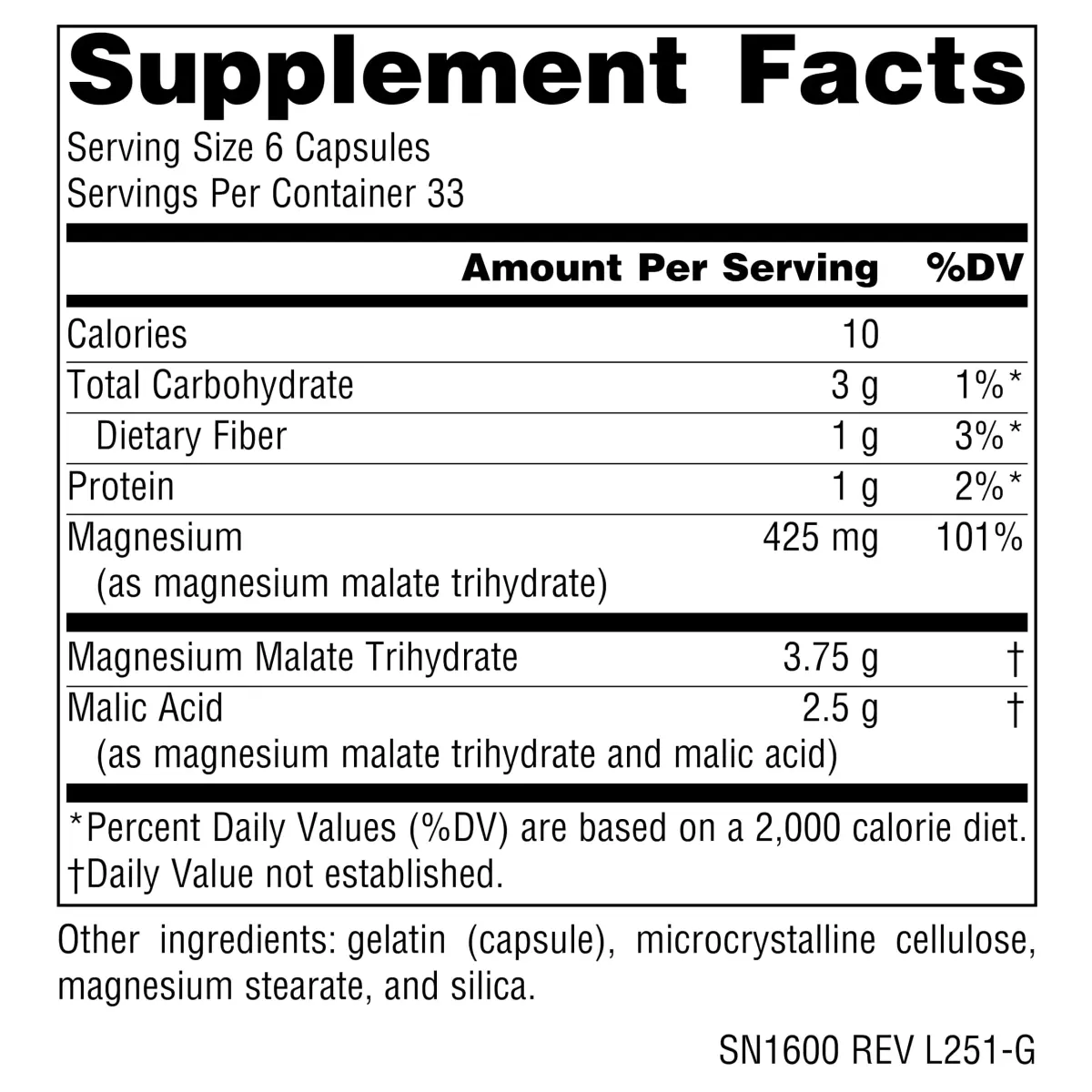 Source Naturals Magnesium Malate 3750 MG (200 Capsules) | Supports Muscles & Energy Production - view 2