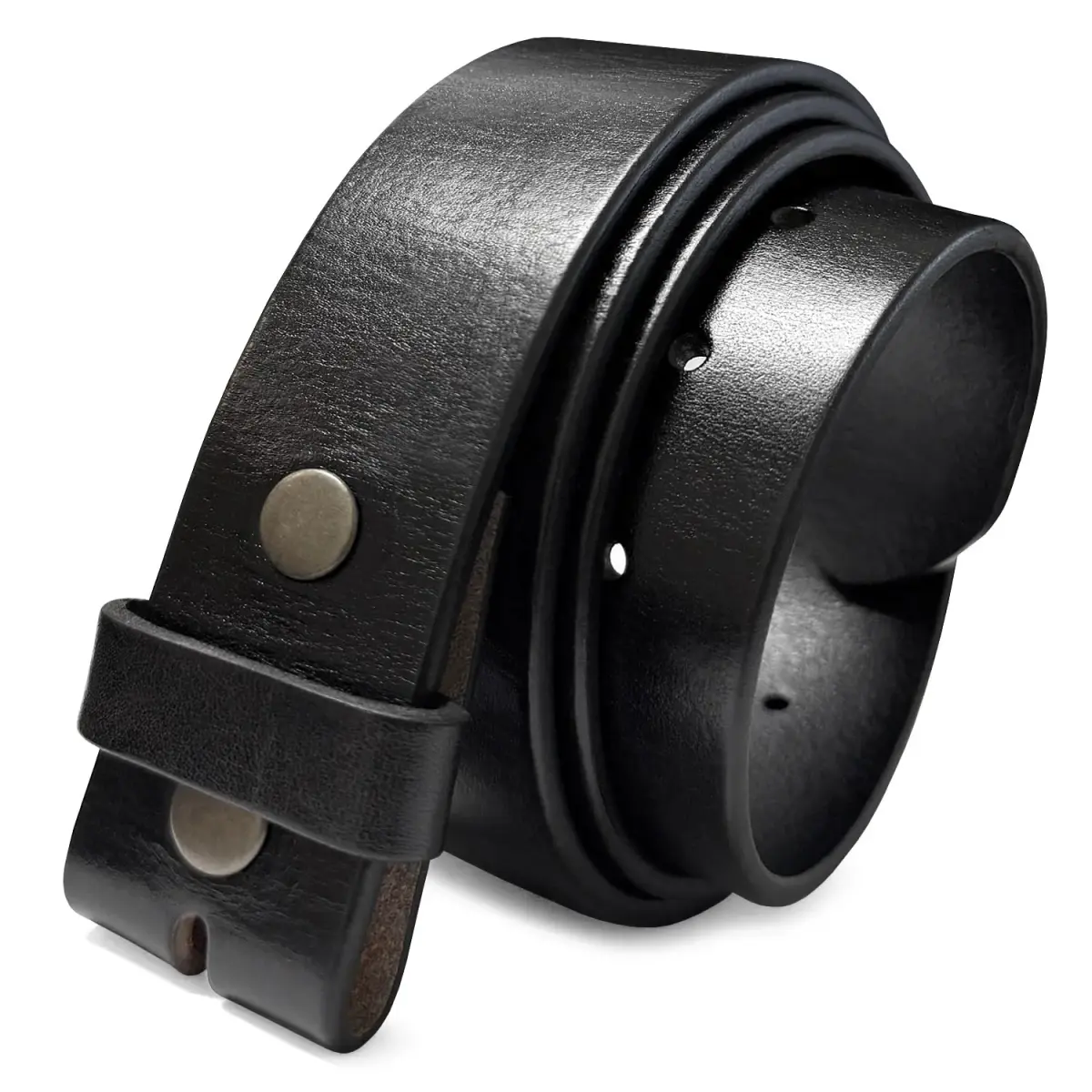 Belts.com Full Grain Leather Belt Strap 38mm (1.5") | Genuine Leather, Snap Buckle System - main product image