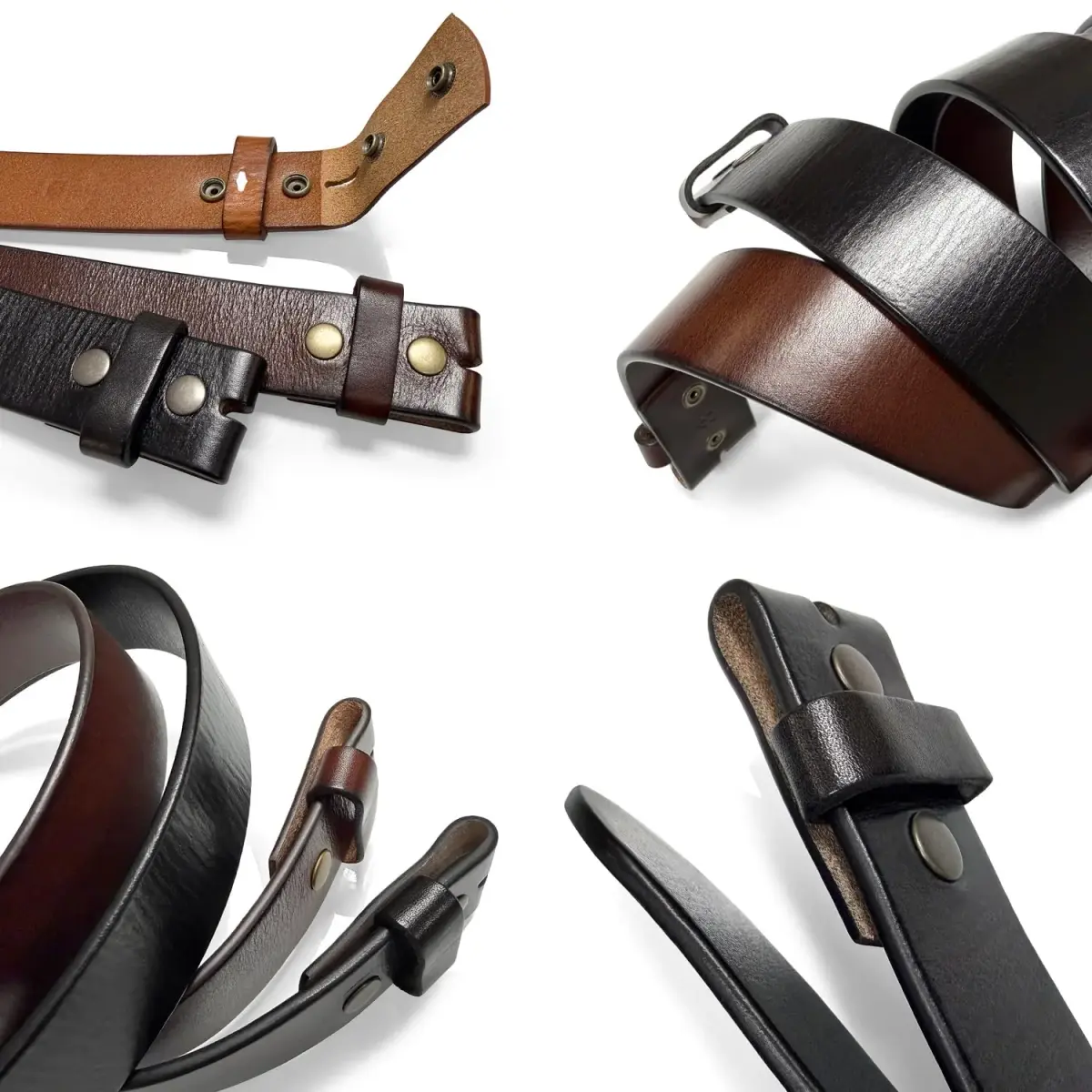 Belts.com Full Grain Leather Belt Strap 38mm (1.5") Wide, Size 40 | Genuine Leather, Vintage Finish, Interchangeable Buckle - view 5