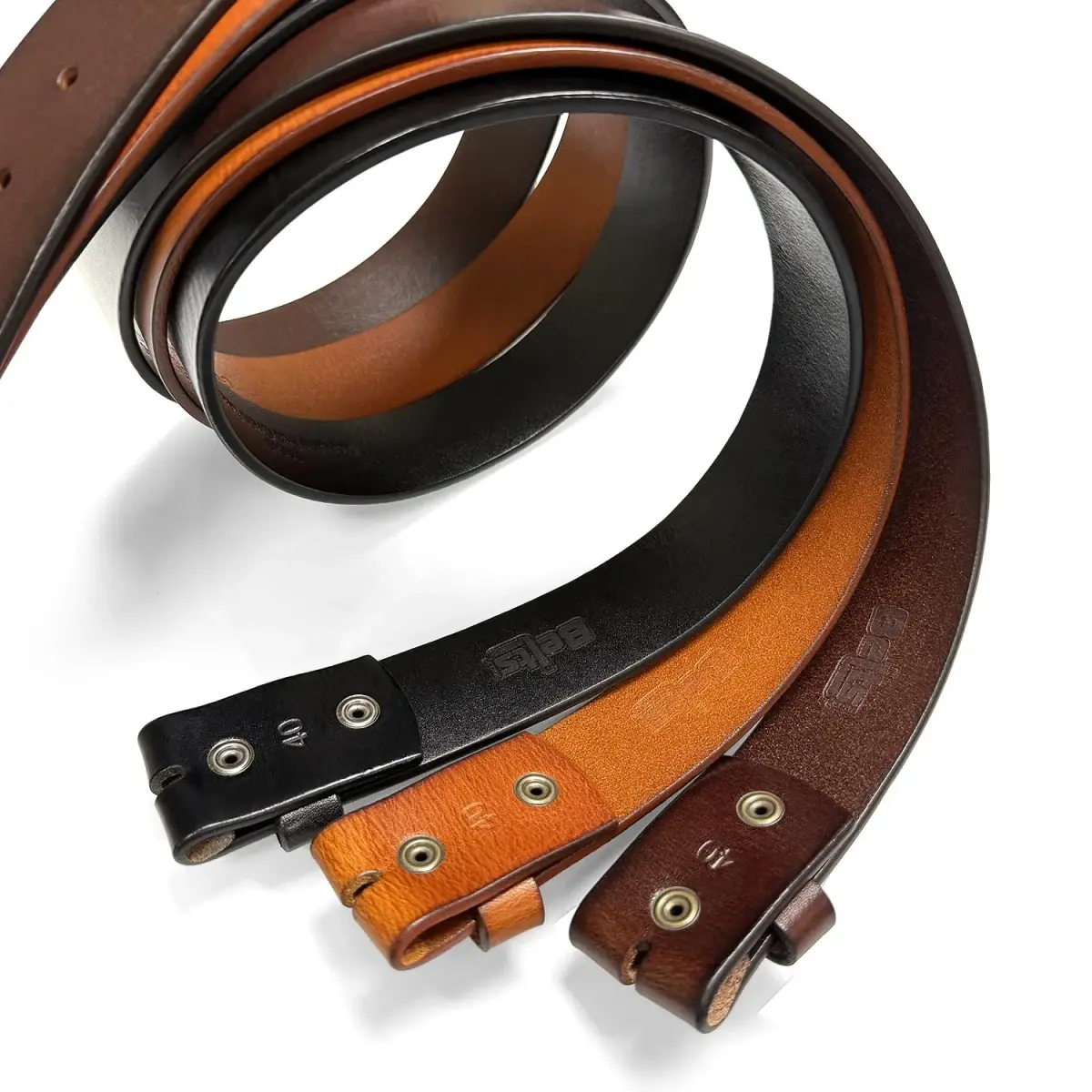 Belts.com Full Grain Leather Belt Strap 38mm (1.5") Wide, Size 40 | Genuine Leather, Vintage Finish, Interchangeable Buckle - view 4