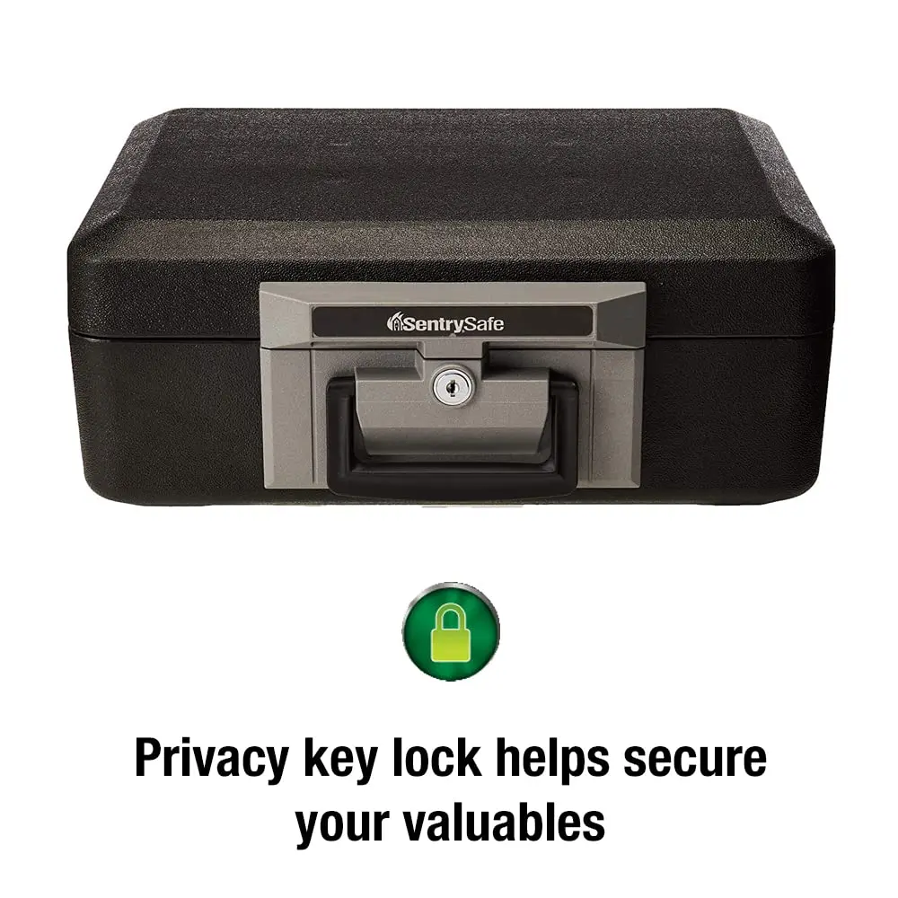 SentrySafe Fireproof Safe Box 1160 with Key Lock, 0.25 cu. ft. (7 L) | UL Classified Fire Endurance - view 4