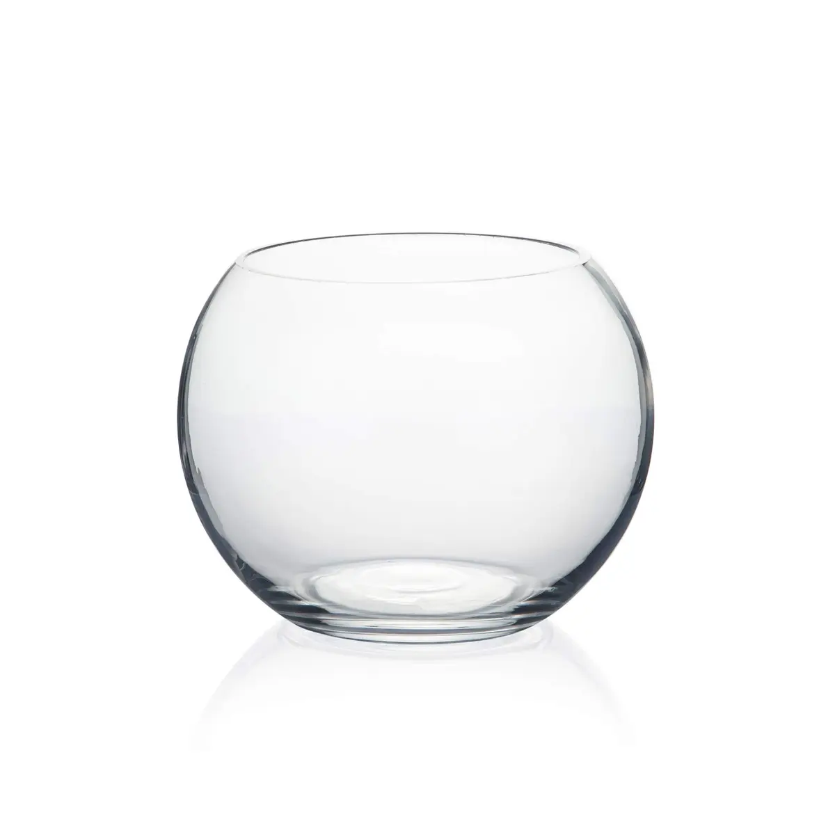 WGVI WGV Bowl Glass Vase Diameter 6" | Clear Bubble Planter for Home Decor - main product image