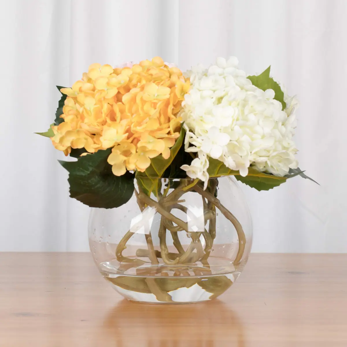 WGVI WGV Bowl Glass Vase Diameter 6" | Clear Bubble Planter for Home Decor - view 6