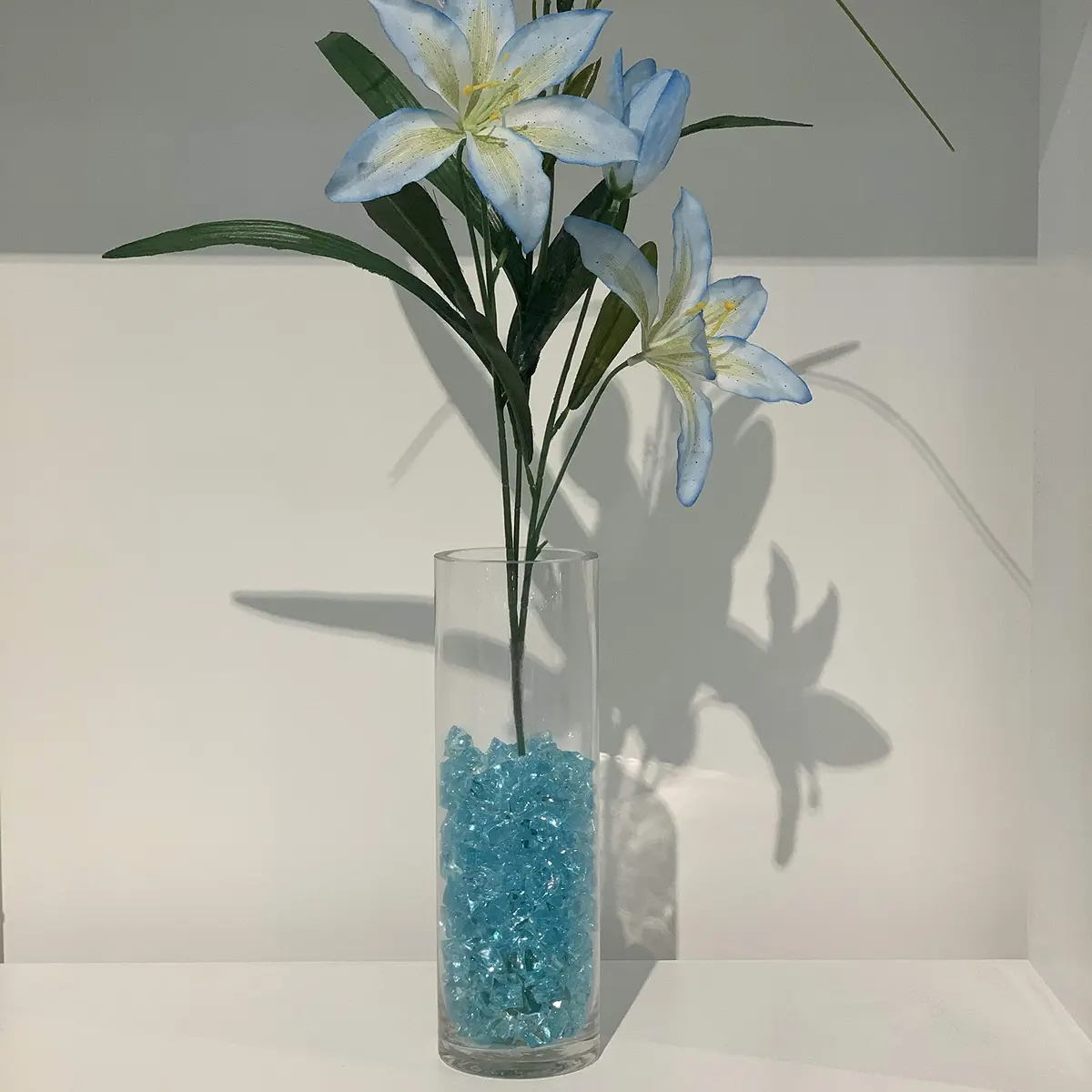 WGVI Thick Weighted Clear Cylinder Glass Vase 3" W x 10" H | Handcrafted, Durable, Elegant - view 4