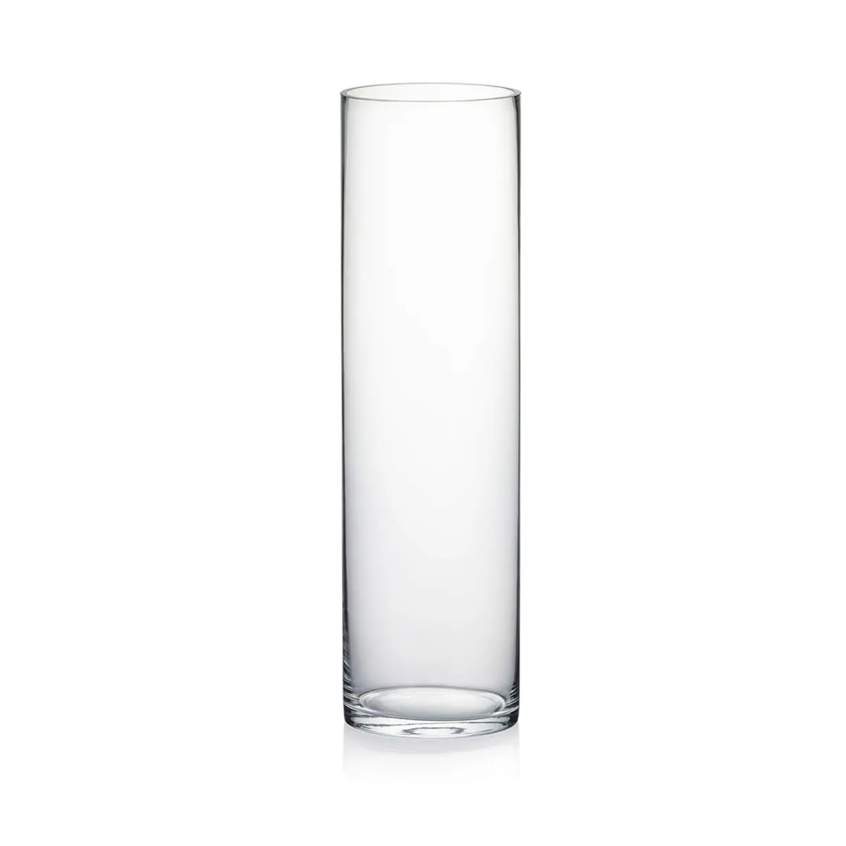 WGVI WGV Cylinder Vase Diameter 5" Height 18" | Clear Glass Floral Planter - main product image