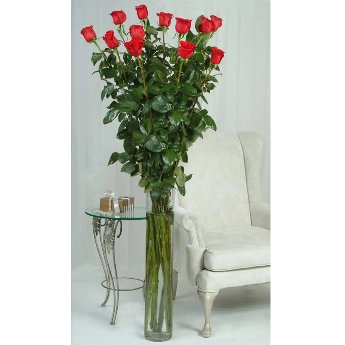 WGVI WGV Cylinder Vase Diameter 5" Height 18" | Clear Glass Floral Planter - view 6
