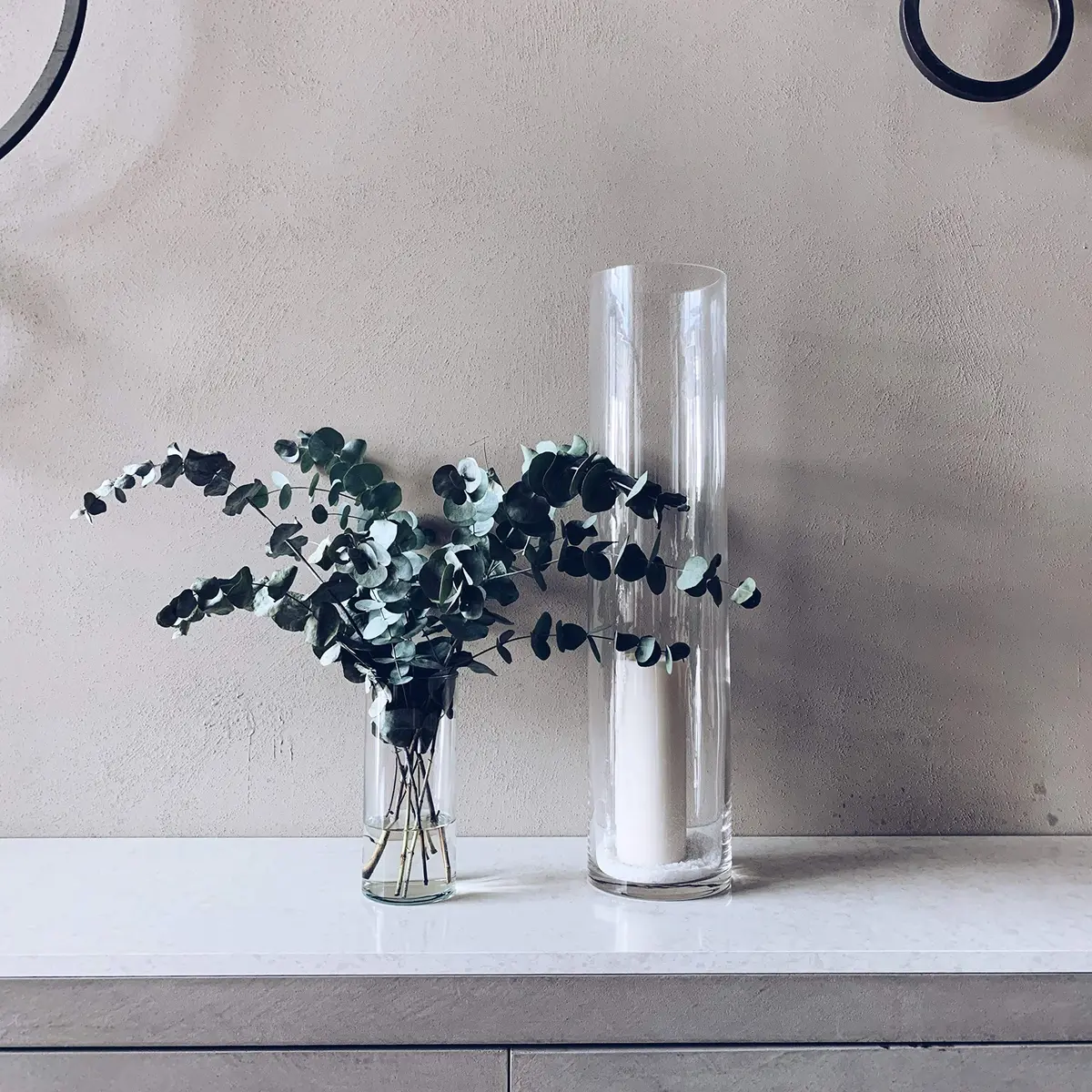 WGVI WGV Cylinder Vase Diameter 5" Height 18" | Clear Glass Floral Planter - view 4