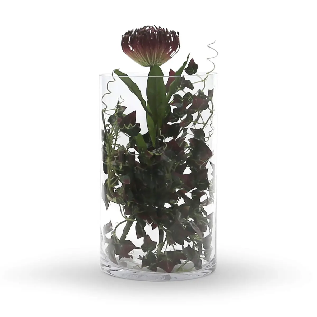 WGVI Clear Cylinder Glass Vase 18cm (7") x 30cm (12") | Handcrafted Home Accent Decor - view 4