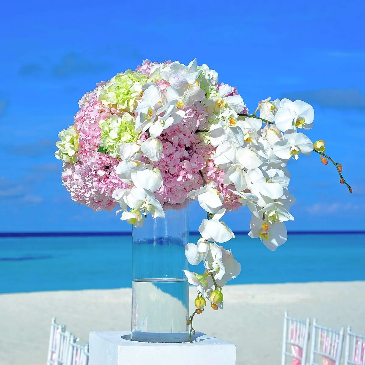 WGVI Clear Cylinder Vase 180 mm (7") x 500 mm (20") | Handcrafted Glassware for Events & Home Decor - view 5