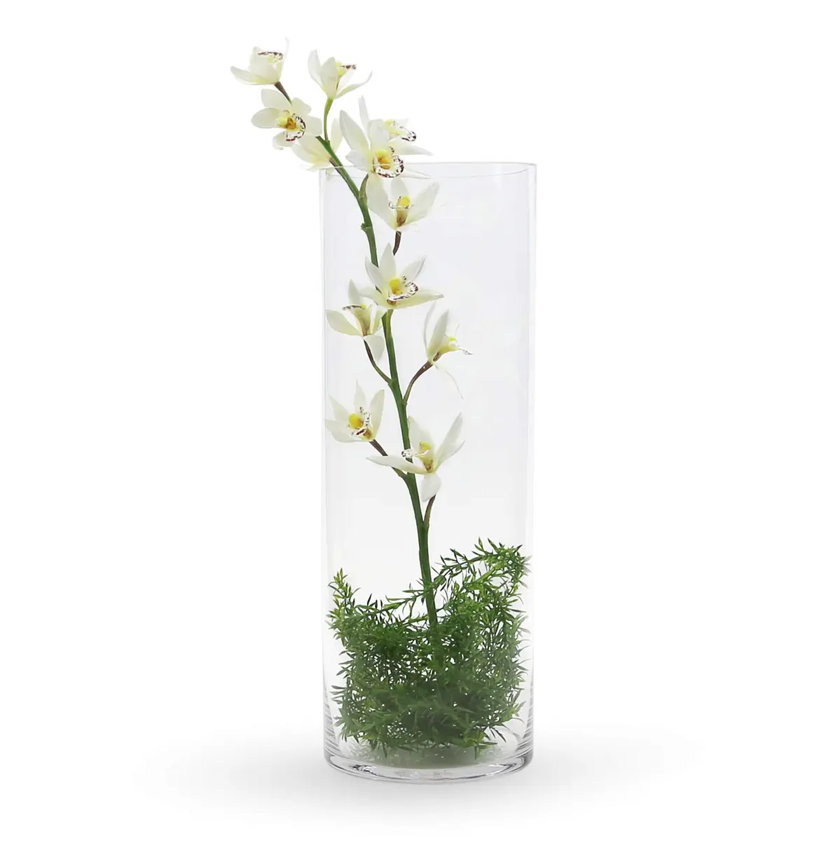 WGVI Clear Cylinder Vase 180 mm (7") x 500 mm (20") | Handcrafted Glassware for Events & Home Decor - view 4