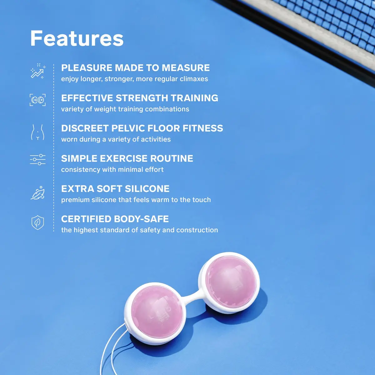 LELO Beads Mini - Small Kegel Balls (4-Pack) | Pelvic Floor Trainer for Beginners - view 4