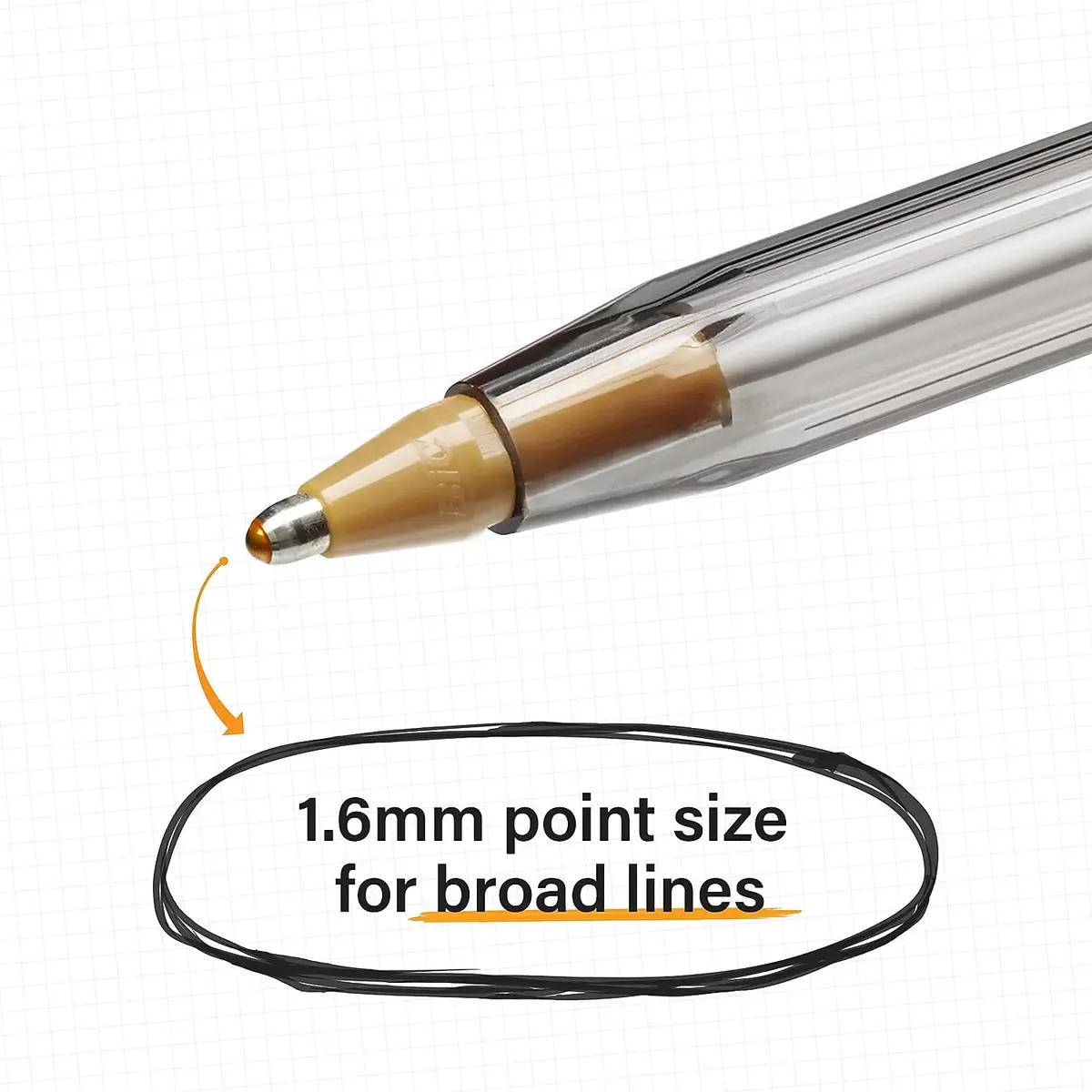 BIC Cristal Xtra Bold Ballpoint Pen, Black Ink, 1.6mm Bold, Dozen | Smooth Writing Instrument for Students & Office - view 4
