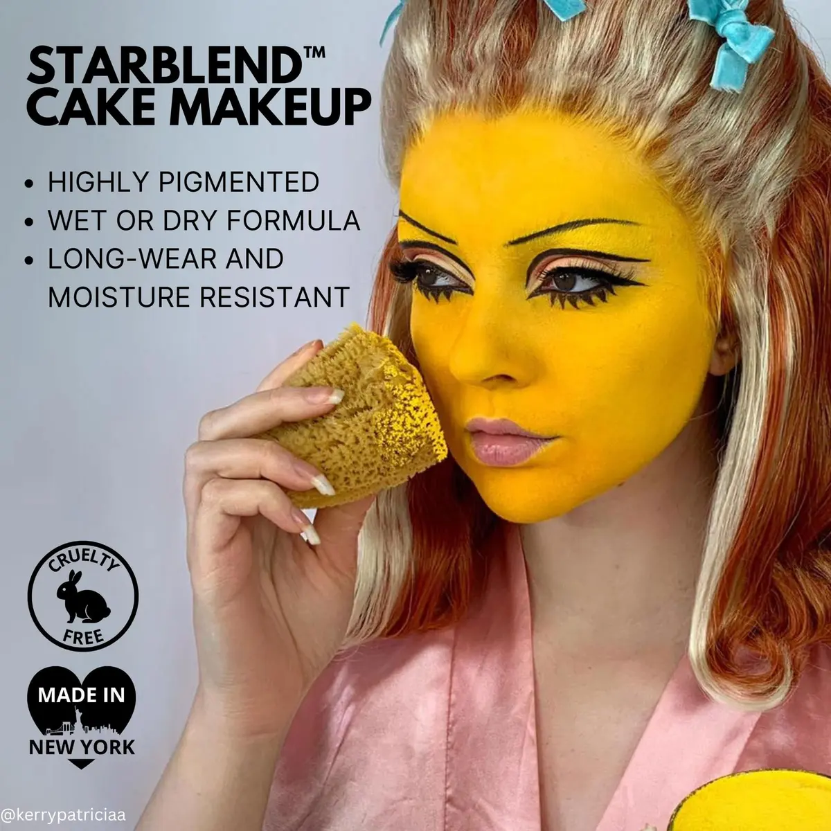 Mehron Makeup StarBlend - ORANGE | Full Coverage Wet/Dry Face Paint for Stage & Cosplay - view 3