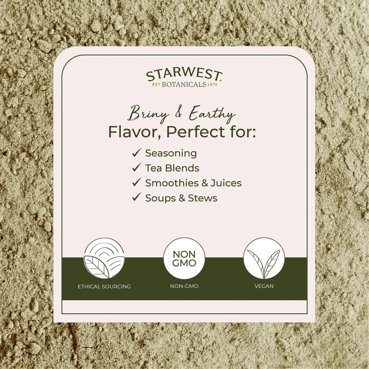 Starwest Botanicals Organic Bladderwrack Powder 113g (4 oz) | USDA Certified Organic Marine Botanical - view 3
