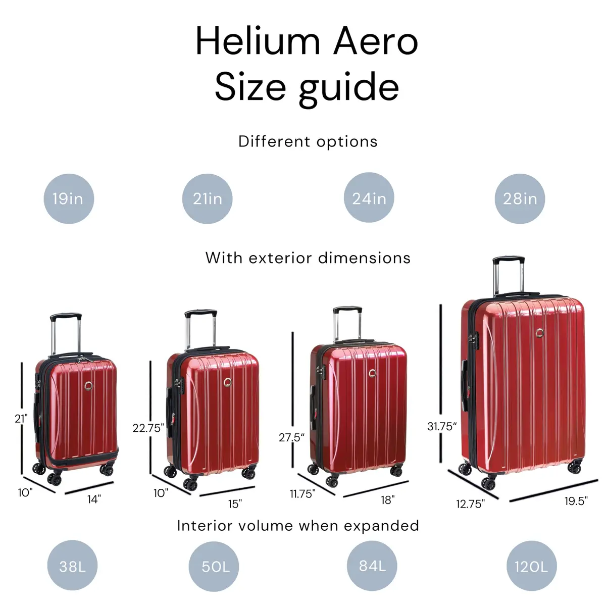 DELSEY PARIS Helium Aero 21 Inch Carry-On Luggage Brick Red | Lightweight Hard Shell with TSA Lock - view 4