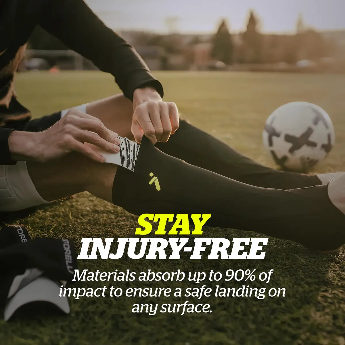 Storelli BodyShield Leg Guards | Impact Protection & UV-Resistant Soccer Sleeves, Medium - view 3