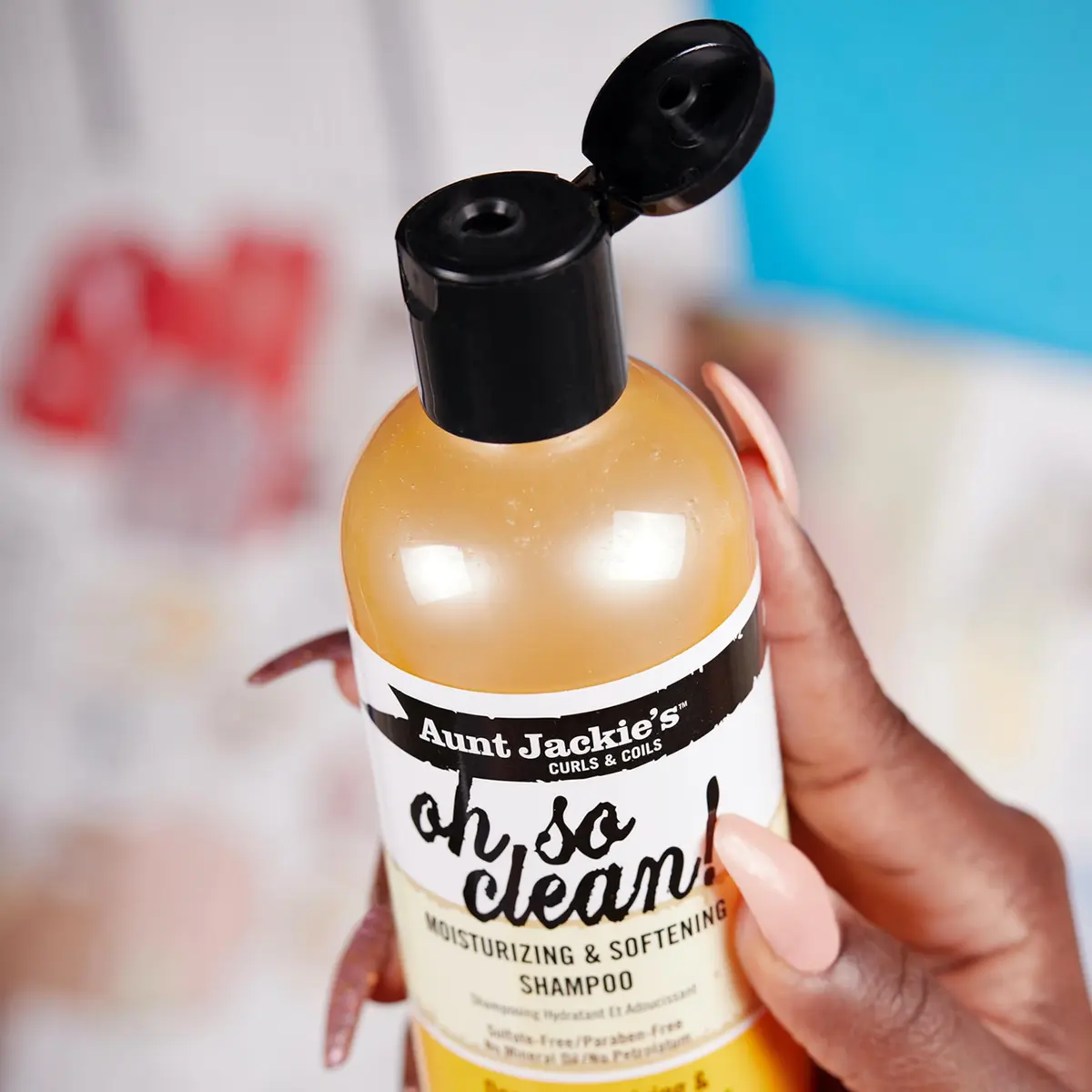 Aunt Jackie's Curls & Coils Oh So Clean Deep Moisturizing Shampoo 355ml | Enriched Shea Butter & Coconut Oil for Natural Curls - view 5