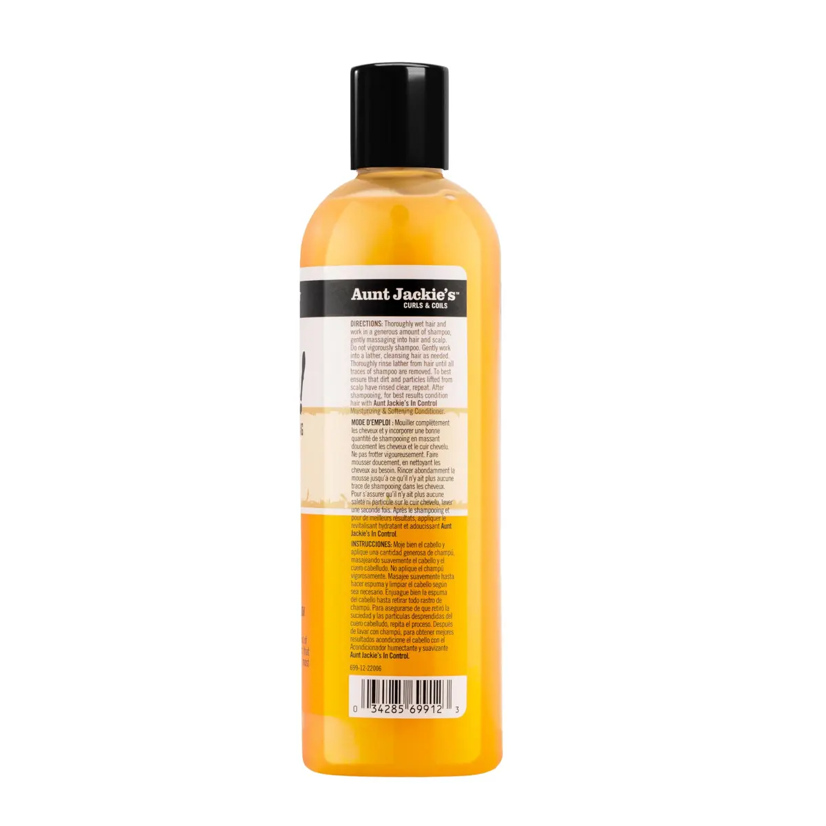 Aunt Jackie's Curls & Coils Oh So Clean Deep Moisturizing Shampoo 355ml | Enriched Shea Butter & Coconut Oil for Natural Curls - view 7
