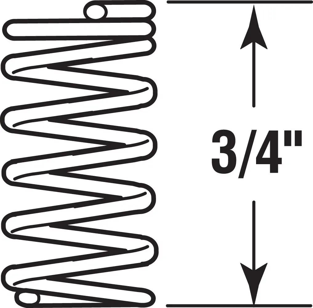 Prime-Line SP 9702 Compression Spring 3/8 in. x 3/4 in. | Steel, Nickel Finish, 6 Pack - view 2