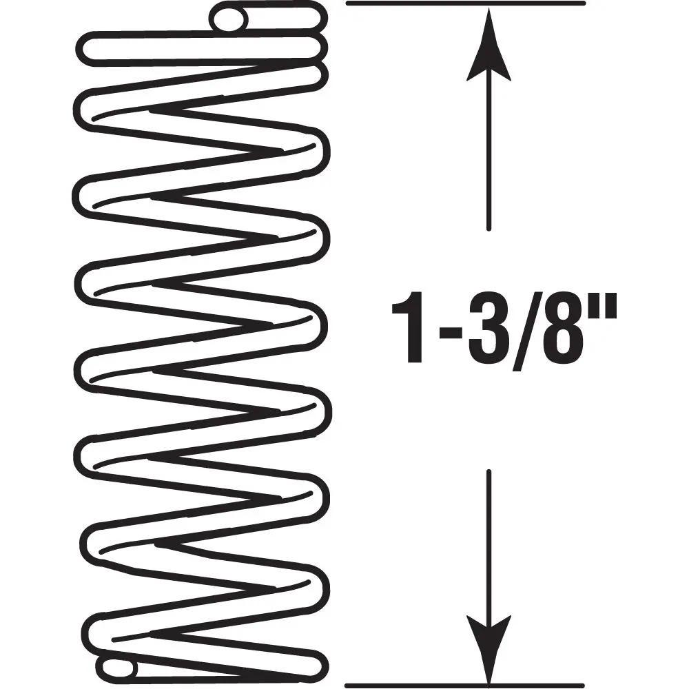 PRIME-LINE Compression Spring 3/16 in. x 1-3/8 in. | Durable Nickel-Plated Steel, 6 Pack - view 2