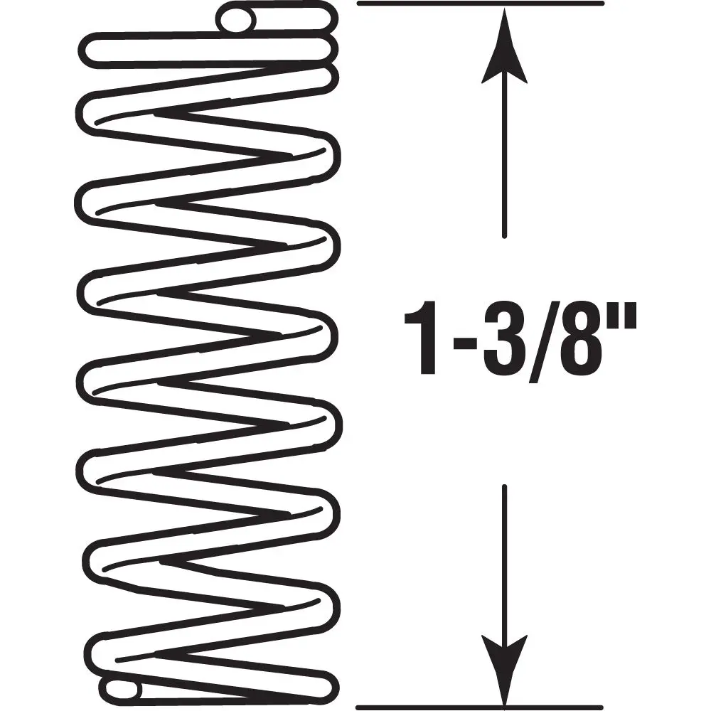 Prime-Line Compression Spring, Steel, Nickel Finish | Durable Household & Professional Use - view 2