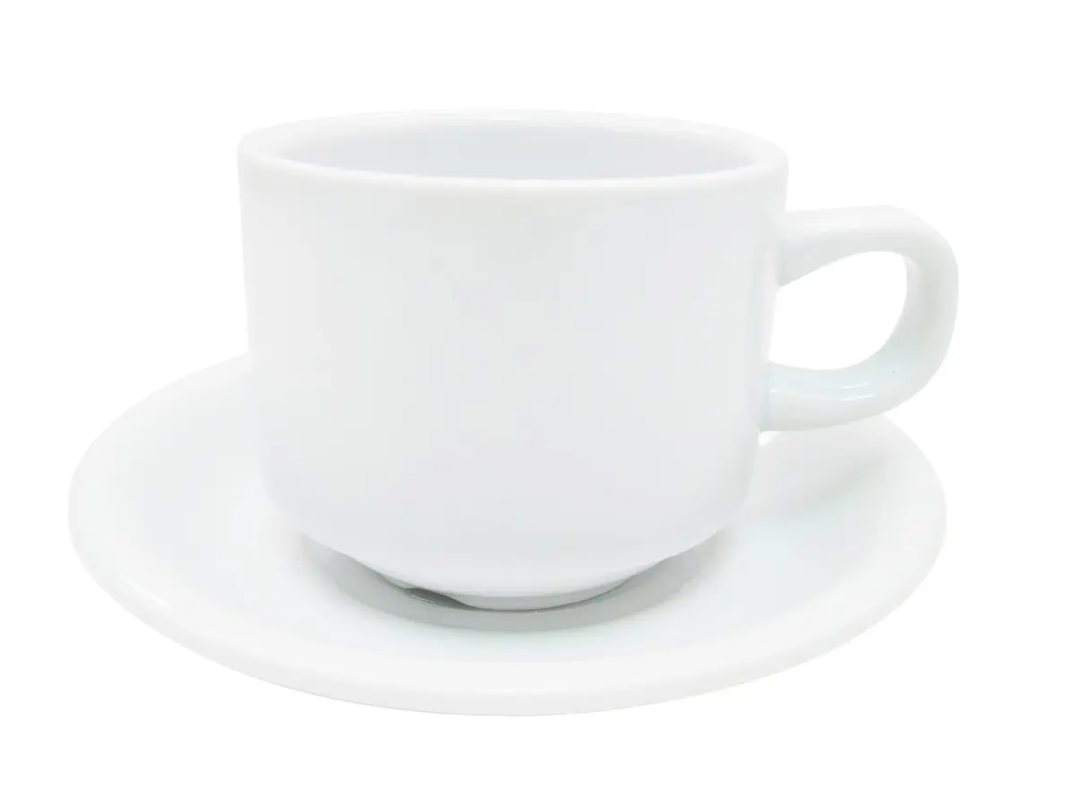 CAC China RCN-2 Clinton Rolled Edge 6-Inch Super White Porcelain Saucer | Durable & Trendy for Hospitality (70-120 chars) - view 3