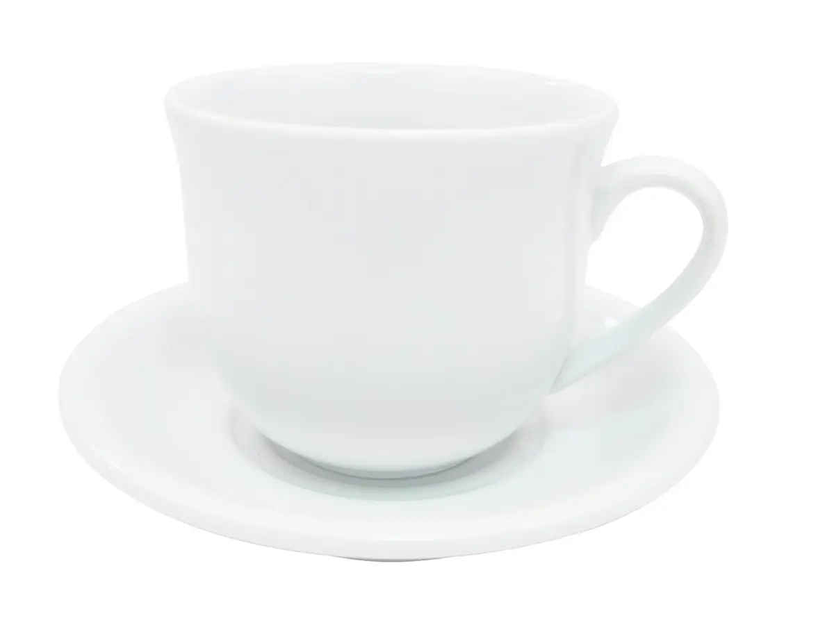 CAC China RCN-2 Clinton Rolled Edge 6-Inch Super White Porcelain Saucer | Durable & Trendy for Hospitality (70-120 chars) - view 4